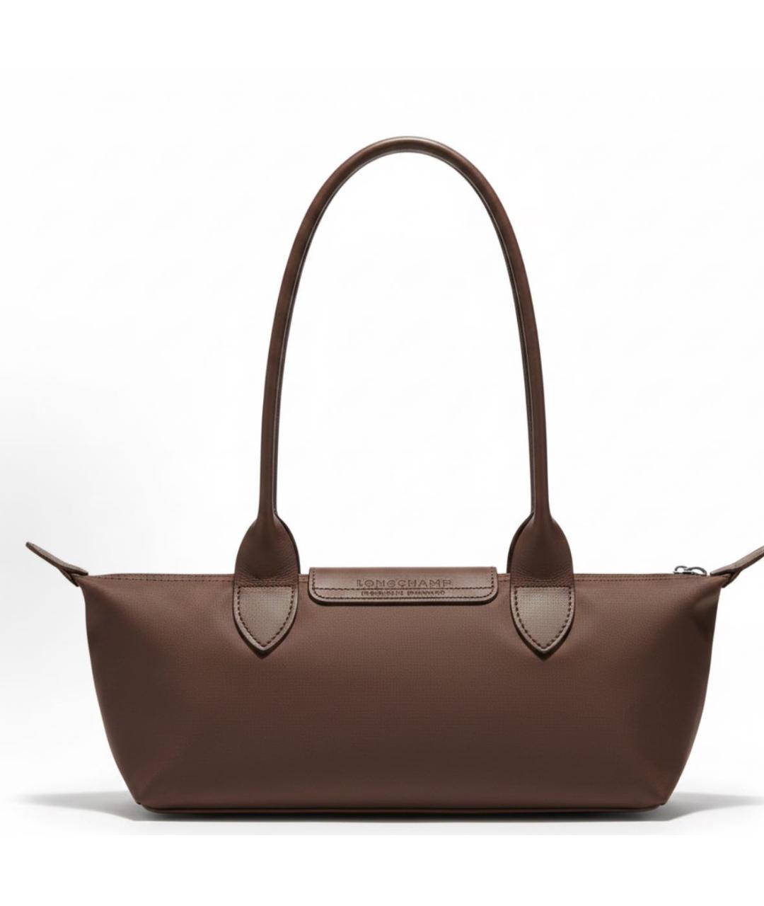 LONGCHAMP Коричневая кожаная сумка через плечо, фото 3