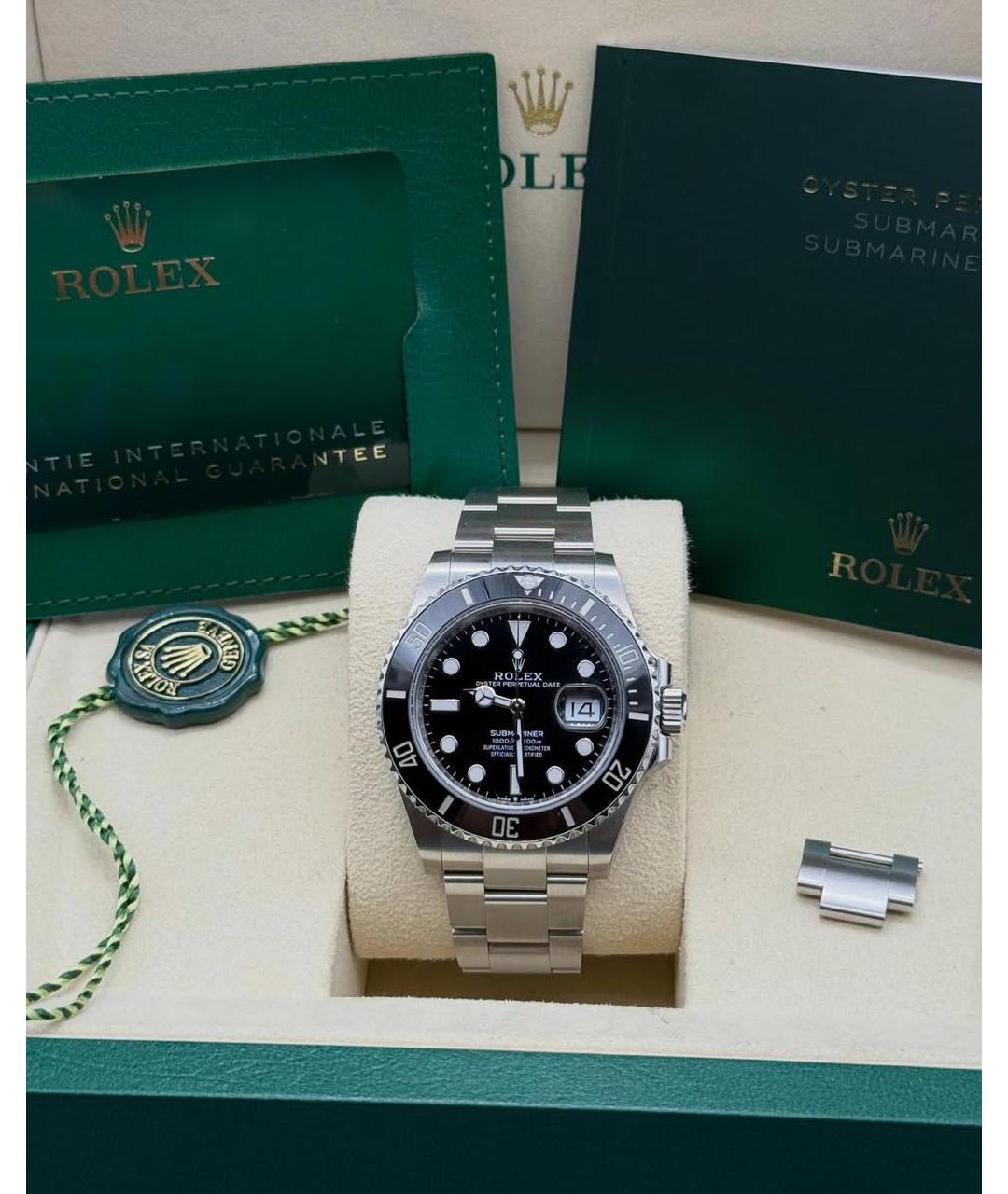 ROLEX Черные часы, фото 2