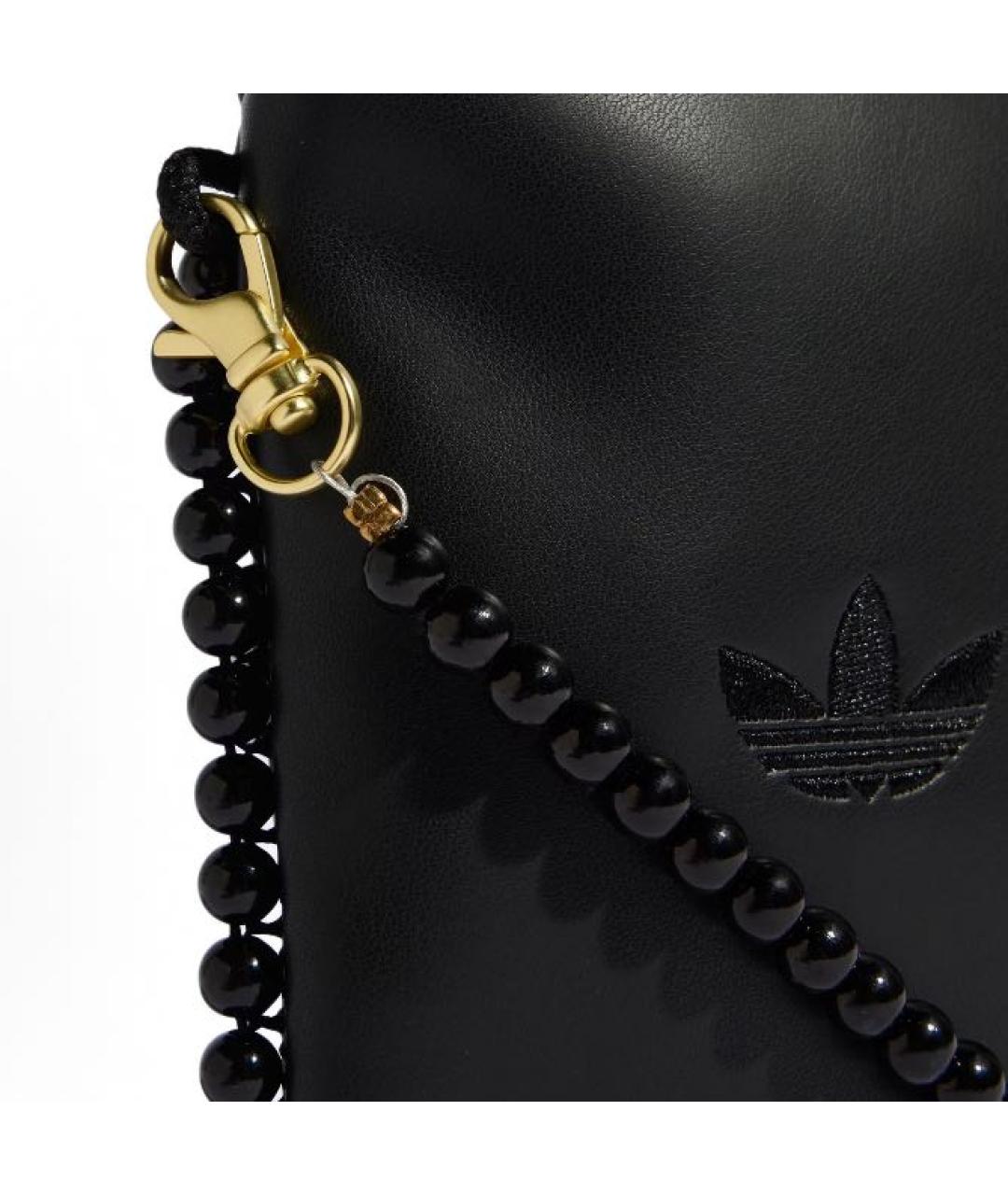 ADIDAS Черная сумка через плечо из искусственной кожи, фото 6
