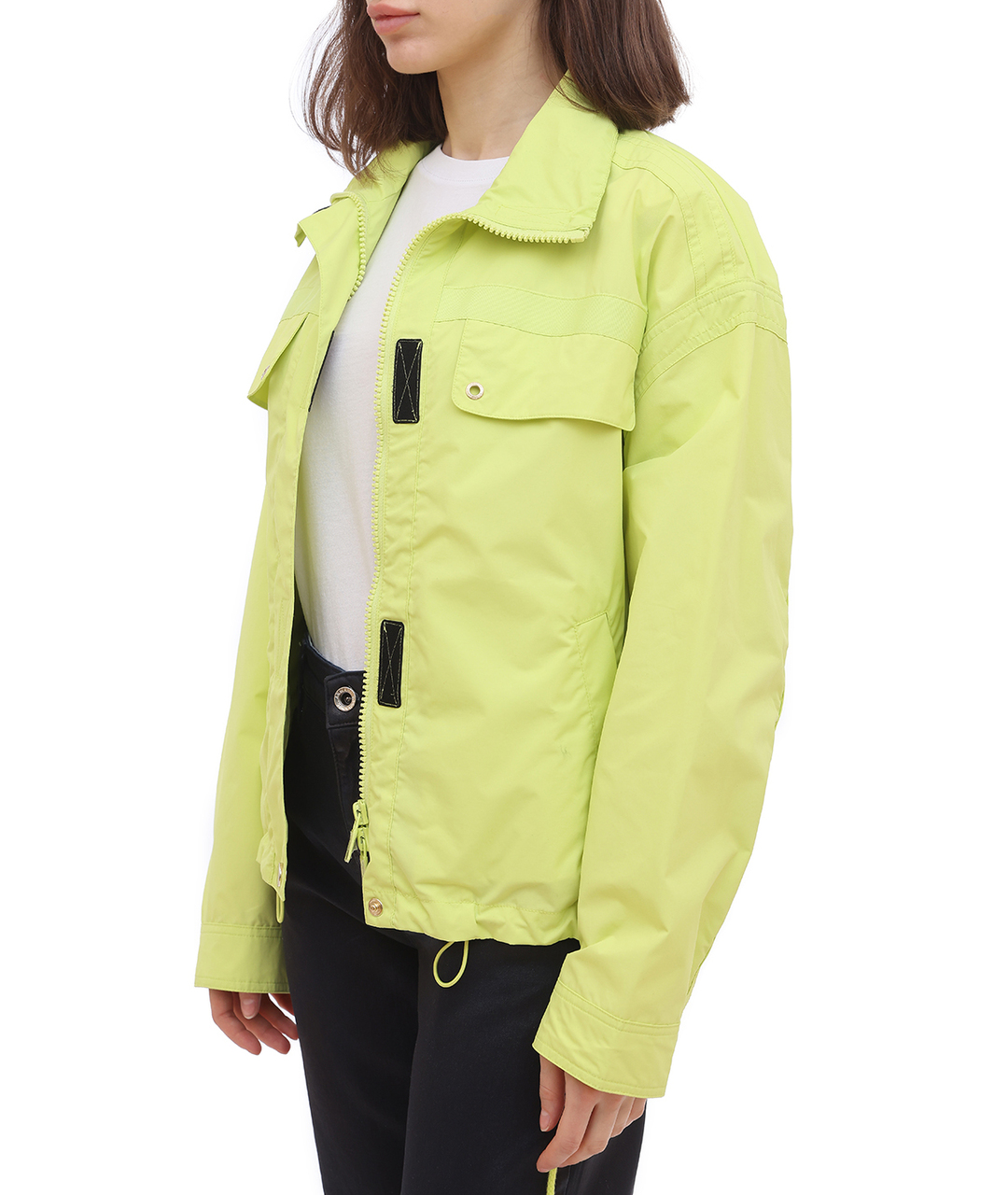 ARMANI EXCHANGE Желтая полиамидовая спортивная куртка, фото 5