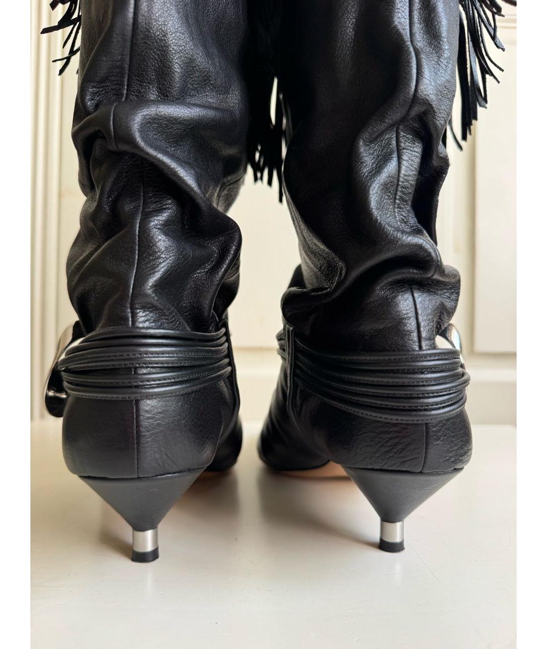 ISABEL MARANT Черные кожаные сапоги, фото 4