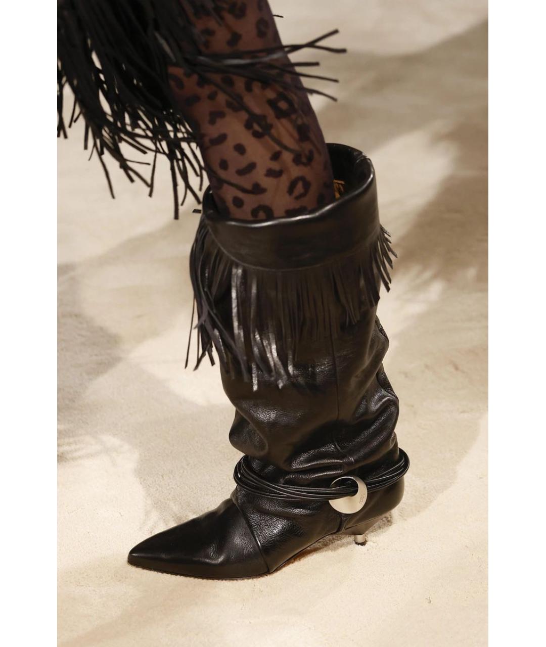 ISABEL MARANT Черные кожаные сапоги, фото 5
