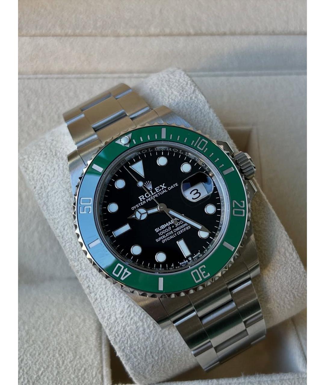 ROLEX Зеленые часы, фото 3