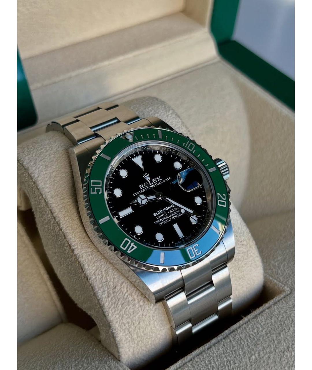 ROLEX Зеленые часы, фото 2