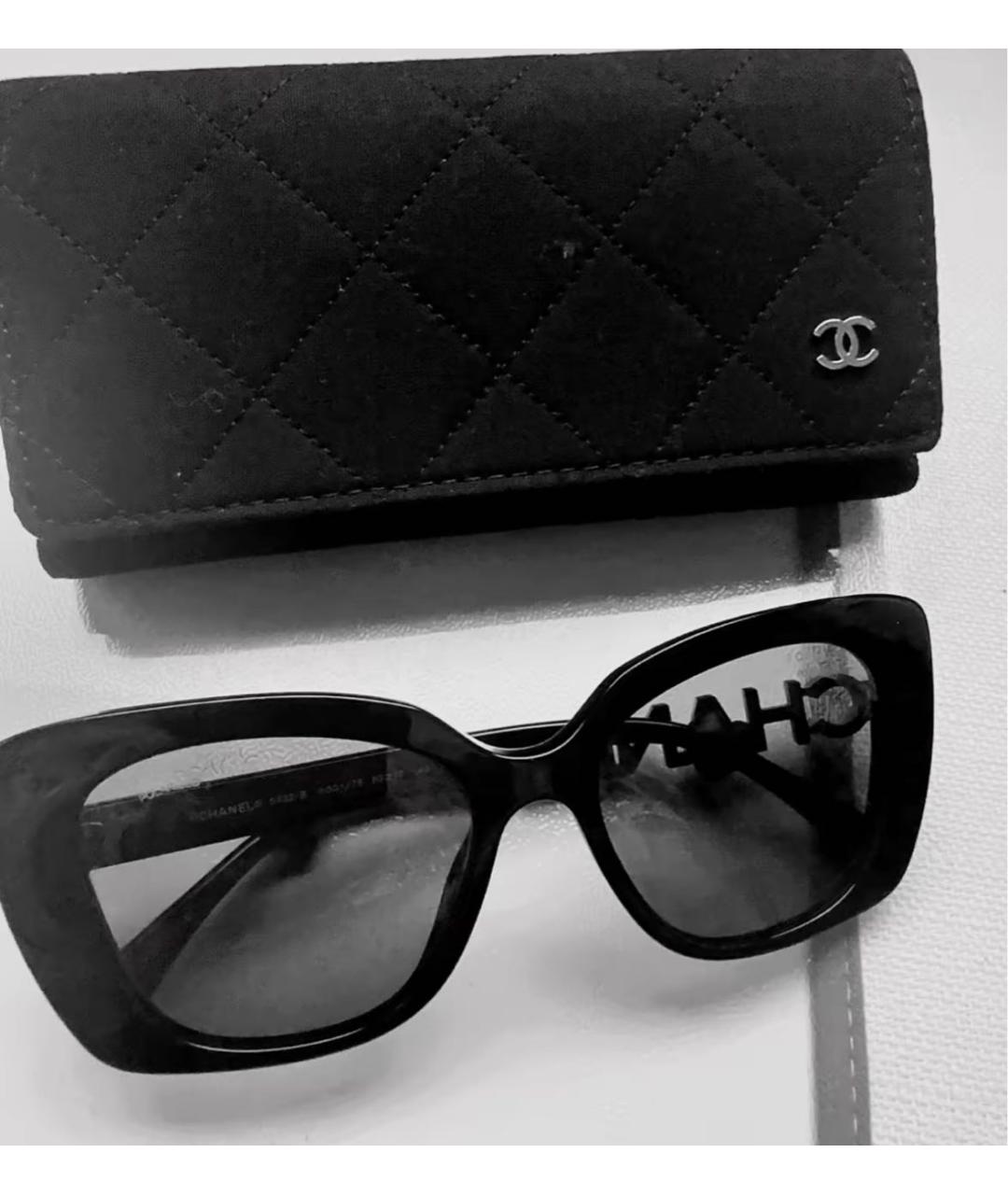 CHANEL Черные солнцезащитные очки, фото 8