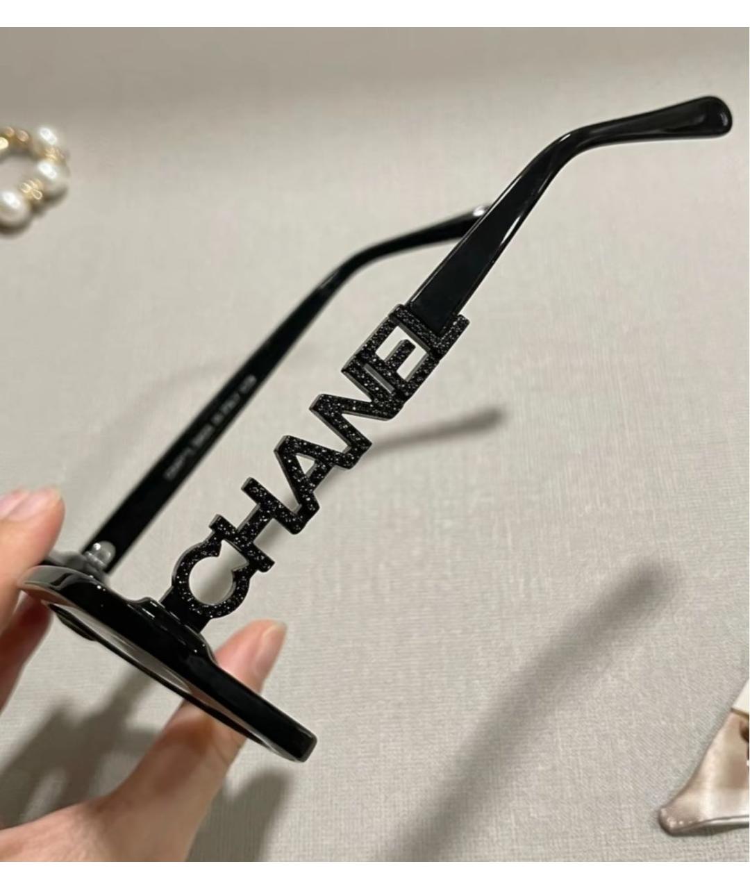 CHANEL Черные солнцезащитные очки, фото 5