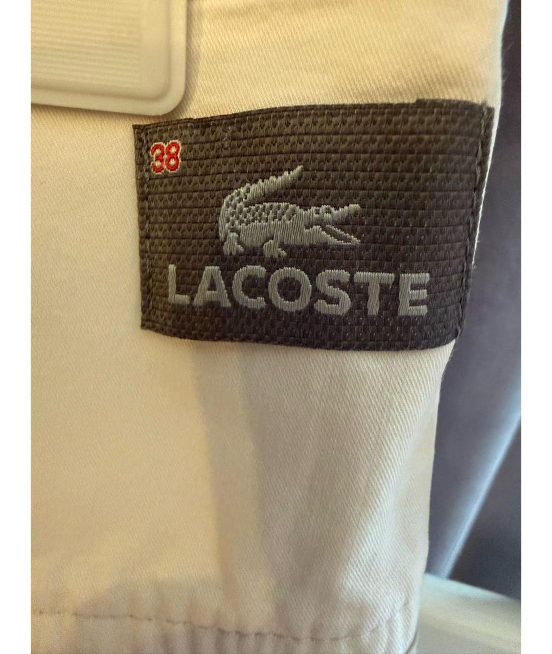 LACOSTE Бежевая хлопковая юбка макси, фото 7