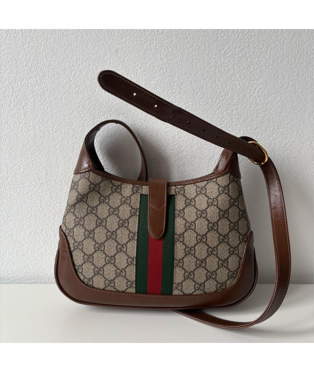 GUCCI Коричневая сумка с короткими ручками, фото 3
