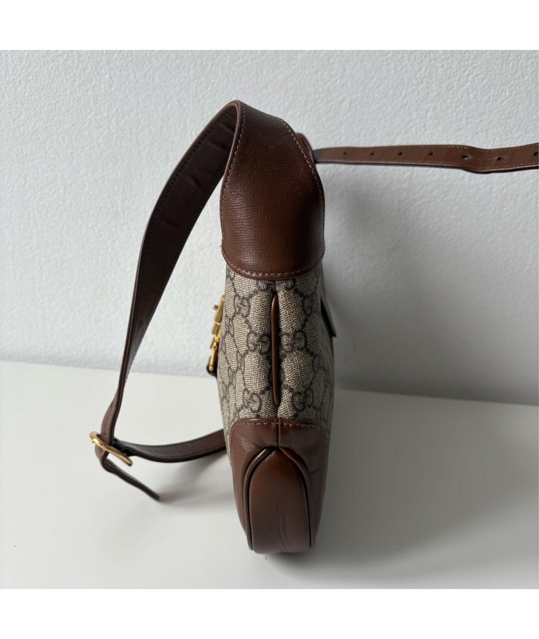 GUCCI Коричневая сумка с короткими ручками, фото 5