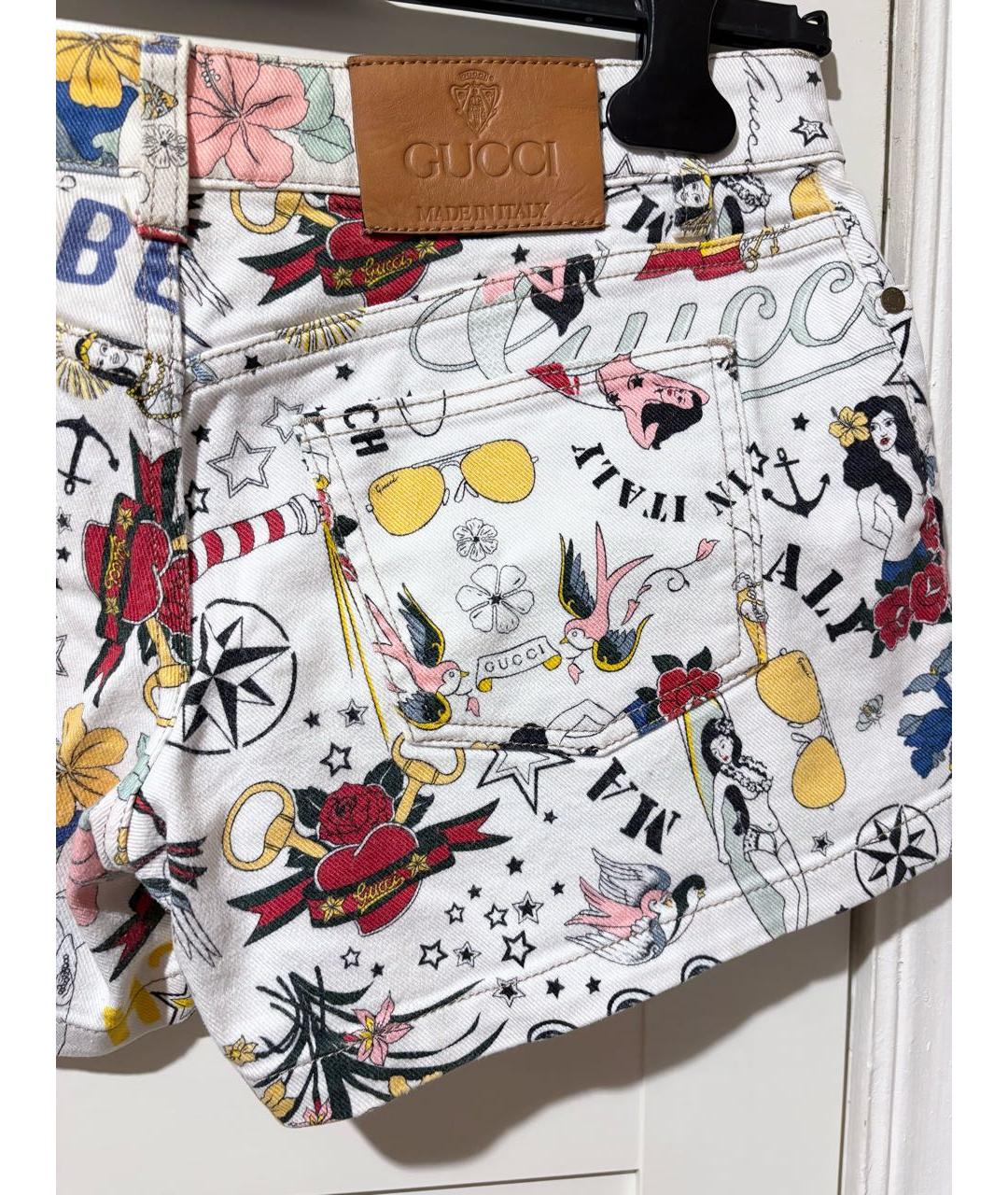 GUCCI Мульти деним шорты, фото 5