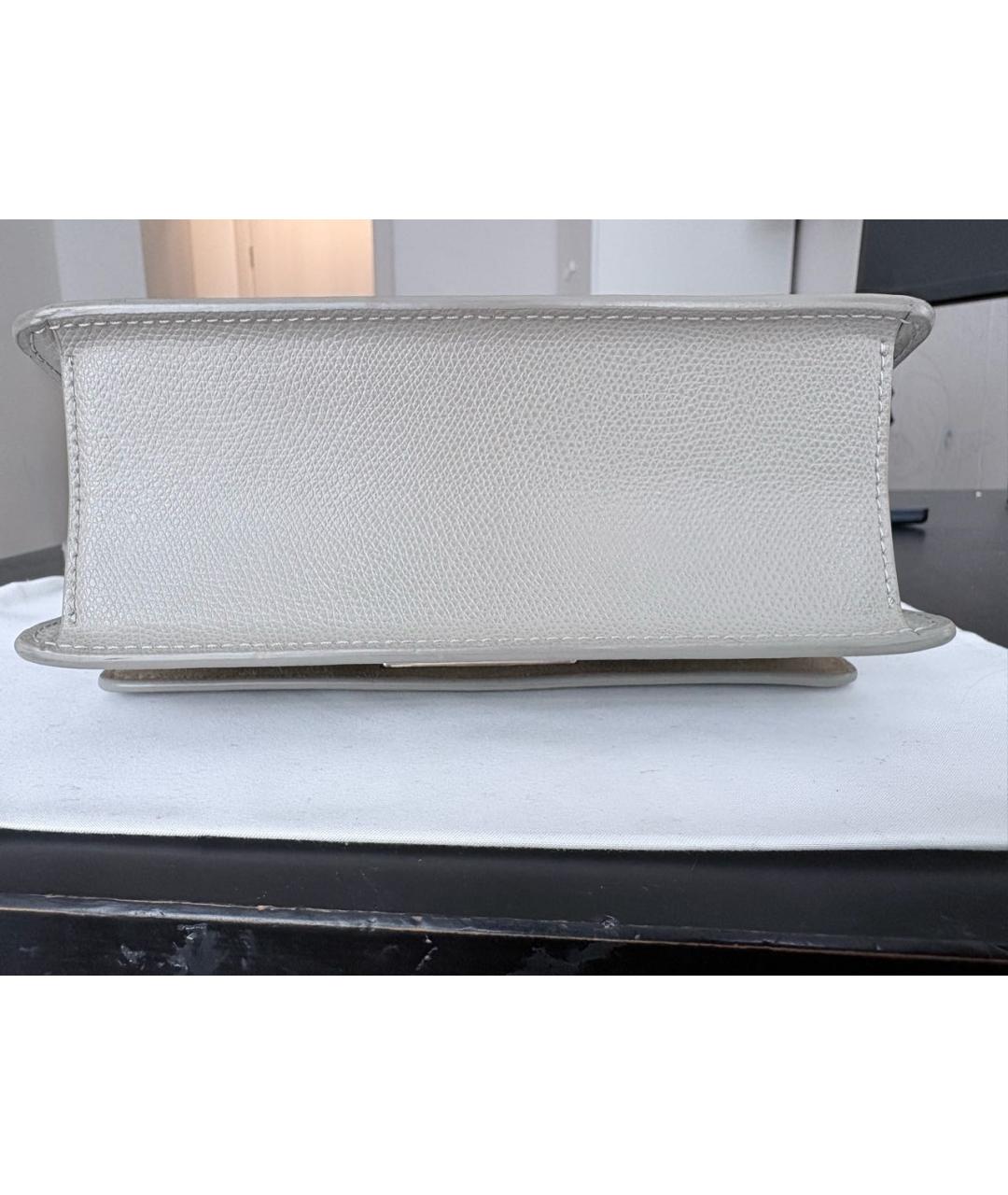 FURLA Бежевая кожаная сумка через плечо, фото 6