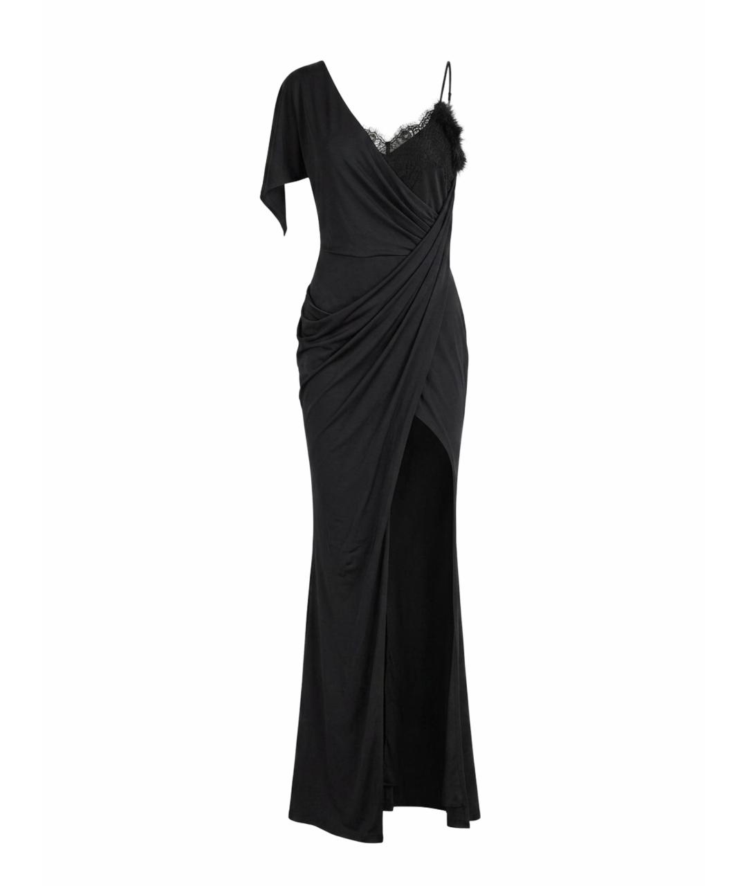 VERSACE COLLECTION Черное вискозное вечернее платье, фото 1
