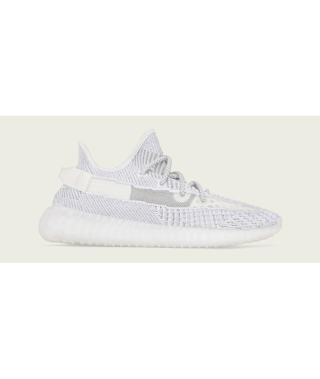 ADIDAS YEEZY Белые текстильные низкие кроссовки / кеды, фото 6