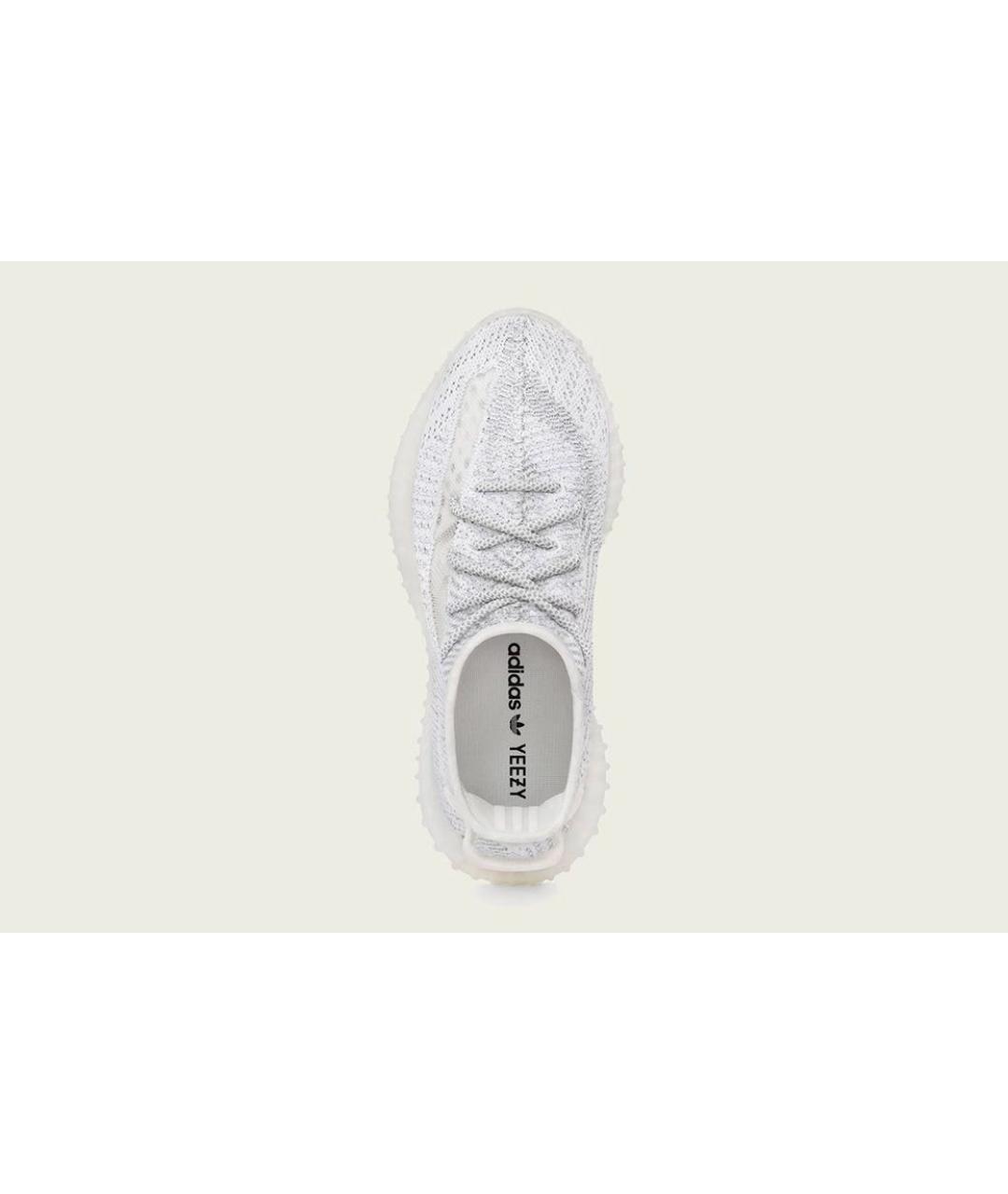 ADIDAS YEEZY Белые текстильные низкие кроссовки / кеды, фото 2