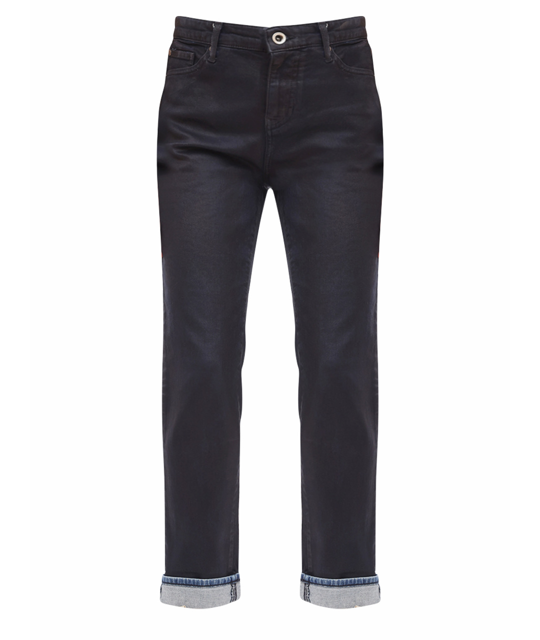 ARMANI EXCHANGE Черные хлопко-эластановые прямые джинсы, фото 1