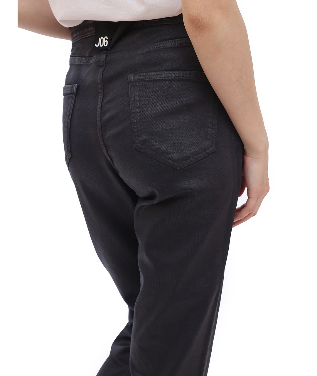 ARMANI EXCHANGE Черные хлопко-эластановые прямые джинсы, фото 5