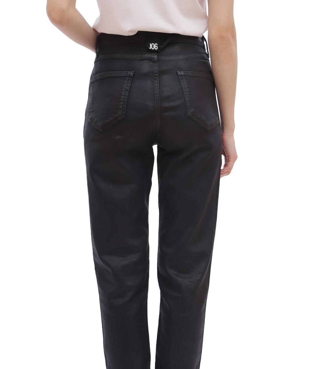 ARMANI EXCHANGE Черные хлопко-эластановые прямые джинсы, фото 4