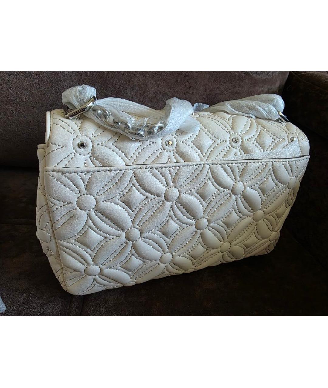 MICHAEL KORS Белая кожаная сумка через плечо, фото 4