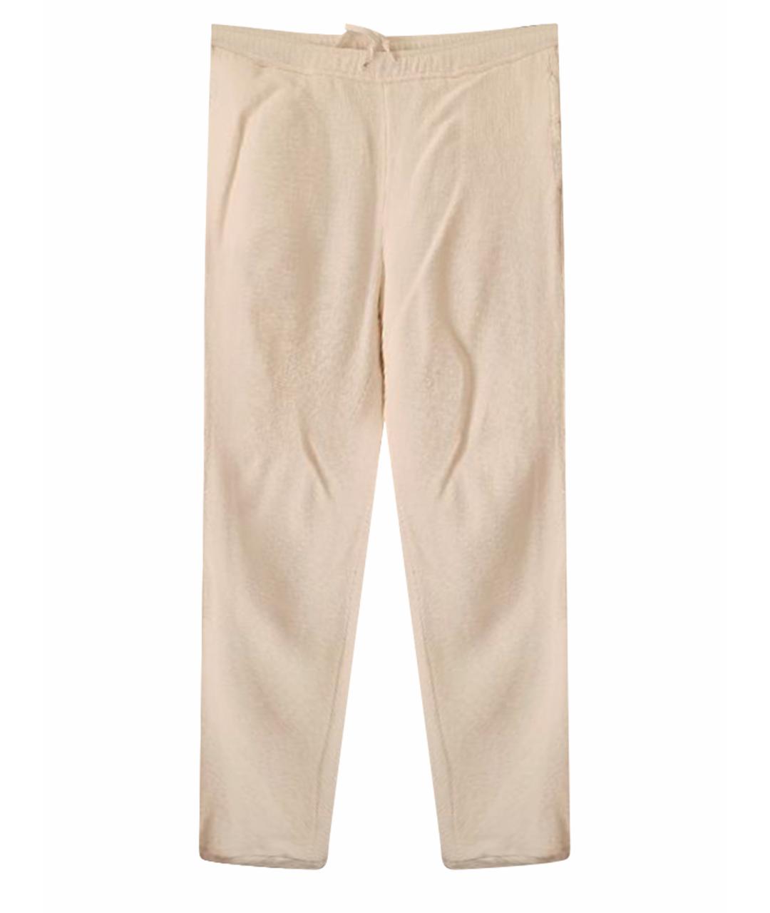 ERMANNO SCERVINO Белые шерстяные прямые брюки, фото 1