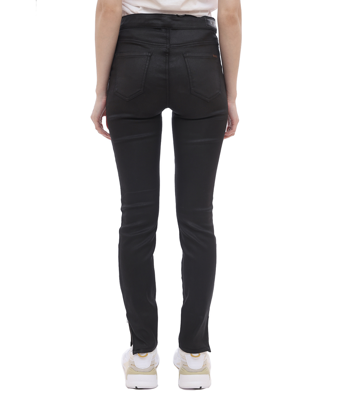ARMANI EXCHANGE Черные хлопко-полиэстеровые джинсы слим, фото 3