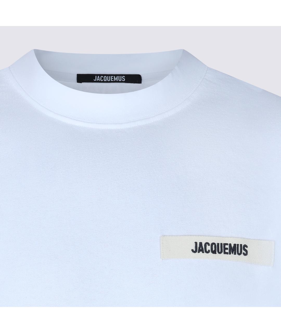 JACQUEMUS Белая хлопковая футболка, фото 6