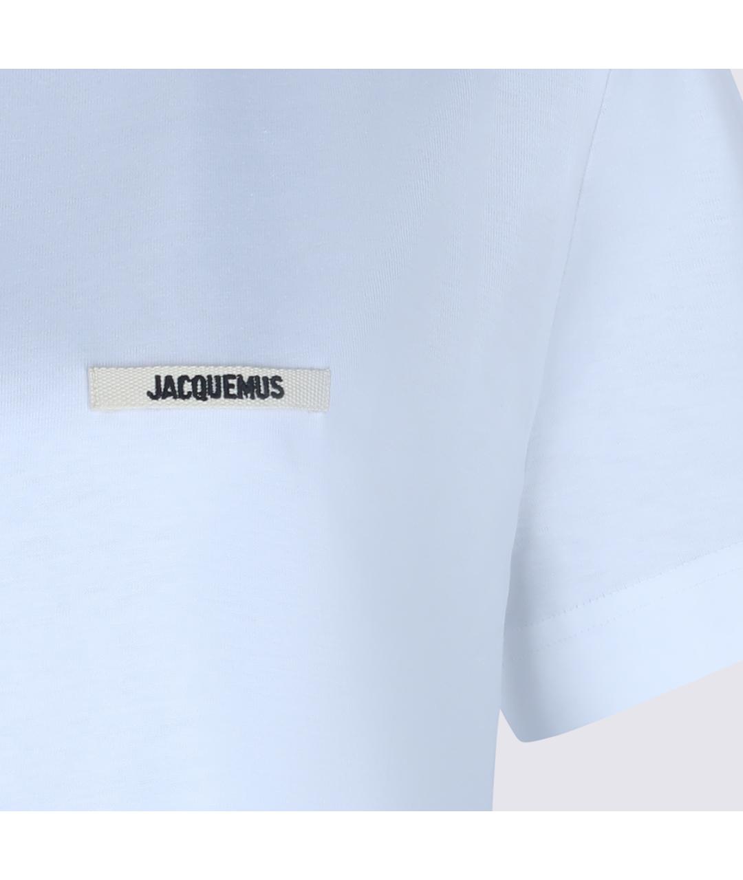 JACQUEMUS Белая хлопковая футболка, фото 6