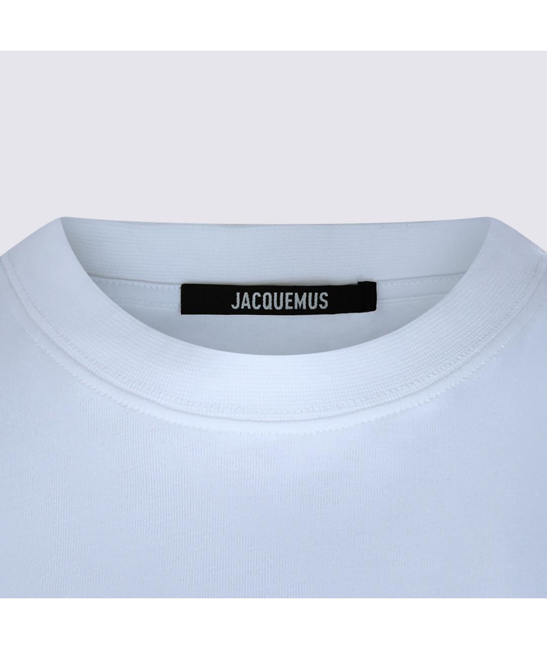 JACQUEMUS Белая хлопковая футболка, фото 8