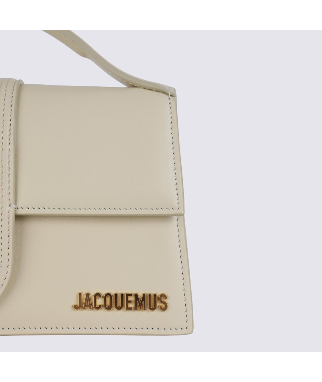 JACQUEMUS Белая кожаная сумка через плечо, фото 8