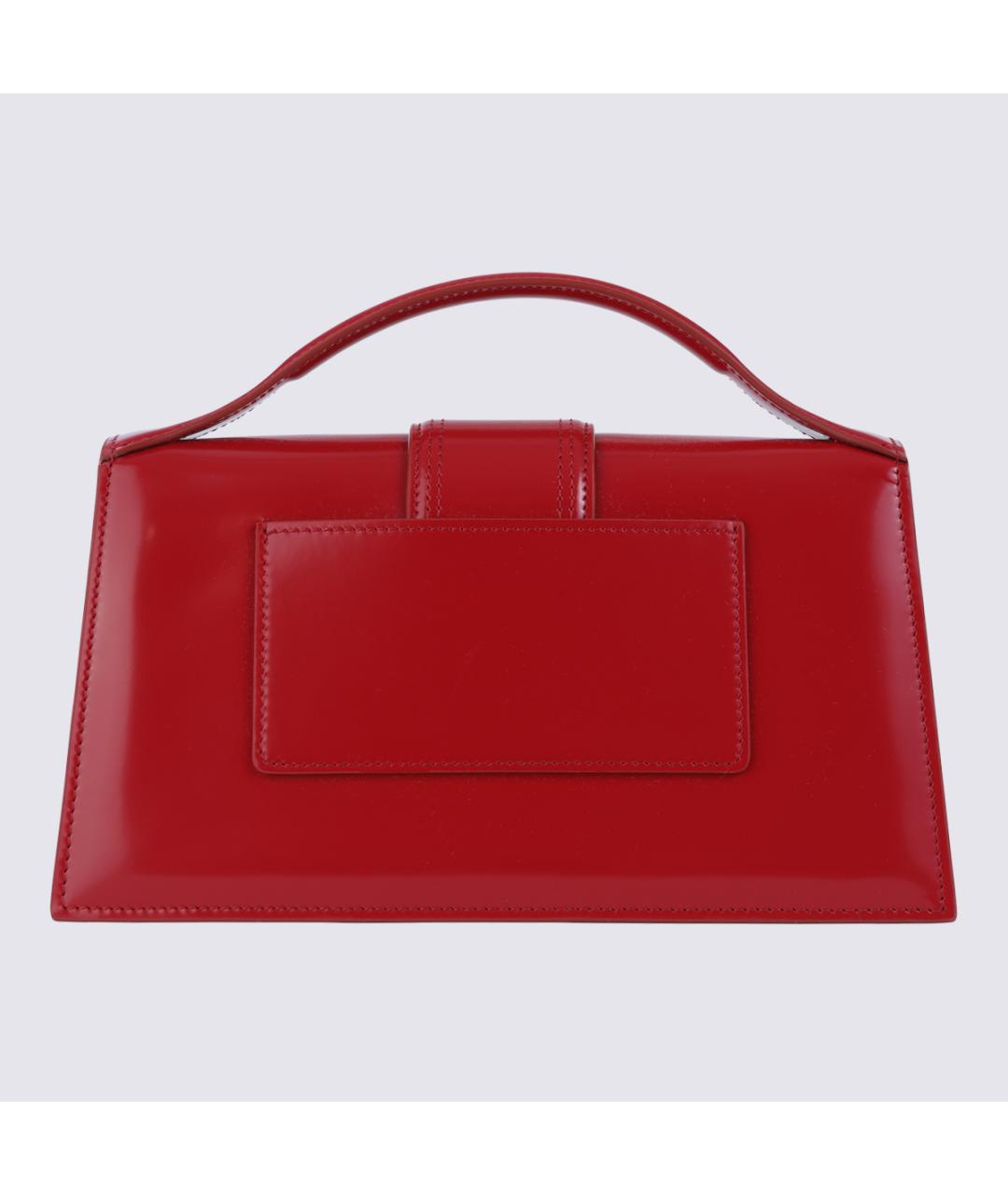 JACQUEMUS Красная кожаная сумка через плечо, фото 5