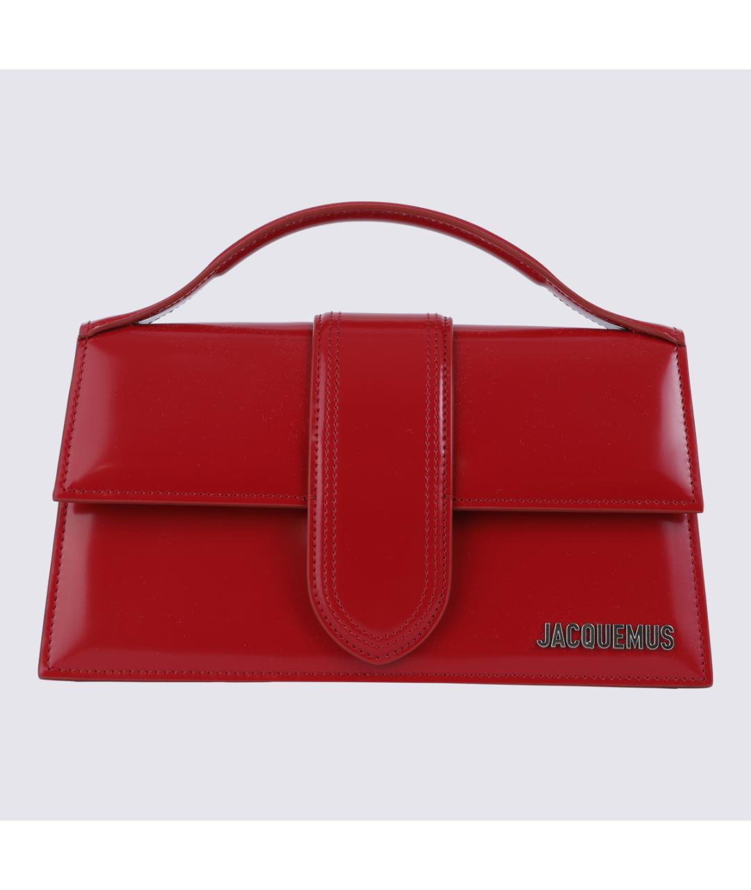 JACQUEMUS Красная кожаная сумка через плечо, фото 2