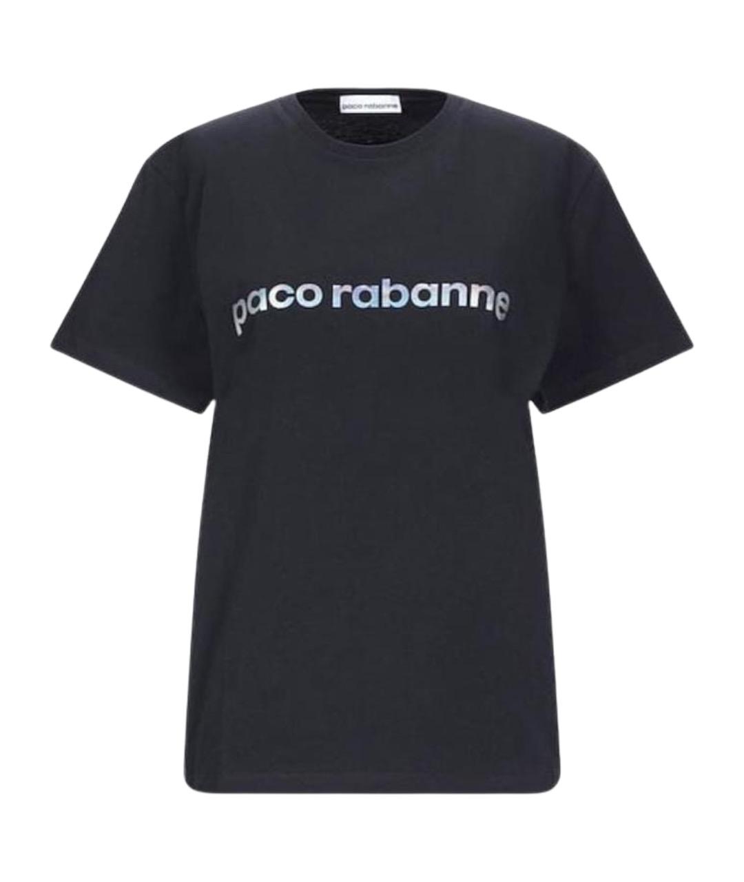 PACO RABANNE Черная футболка, фото 1