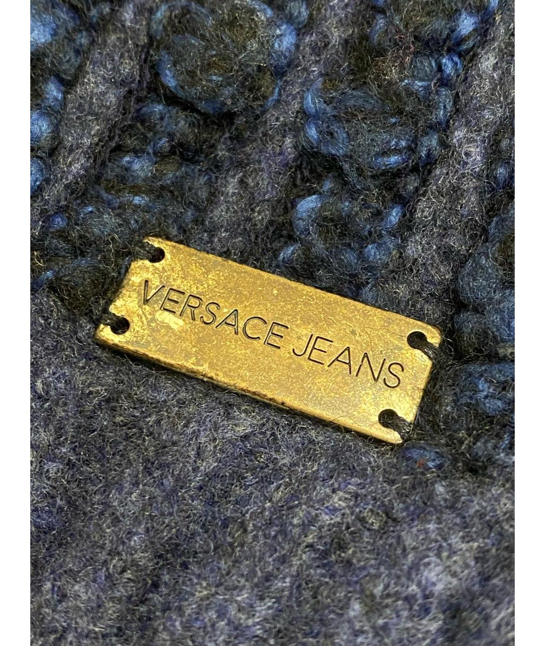 VERSACE JEANS COUTURE Фиолетовый шерстяной джемпер / свитер, фото 6