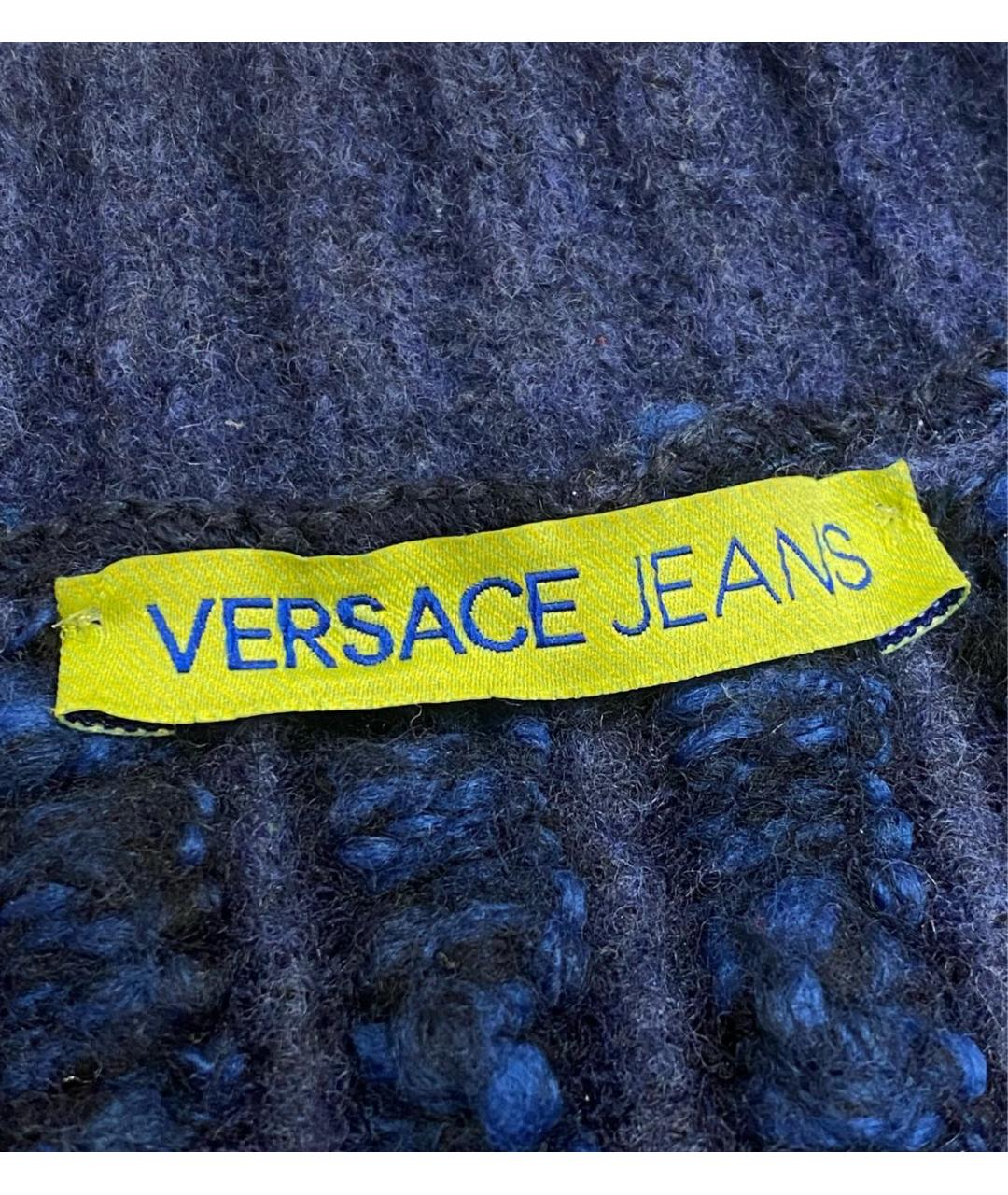 VERSACE JEANS COUTURE Фиолетовый шерстяной джемпер / свитер, фото 5