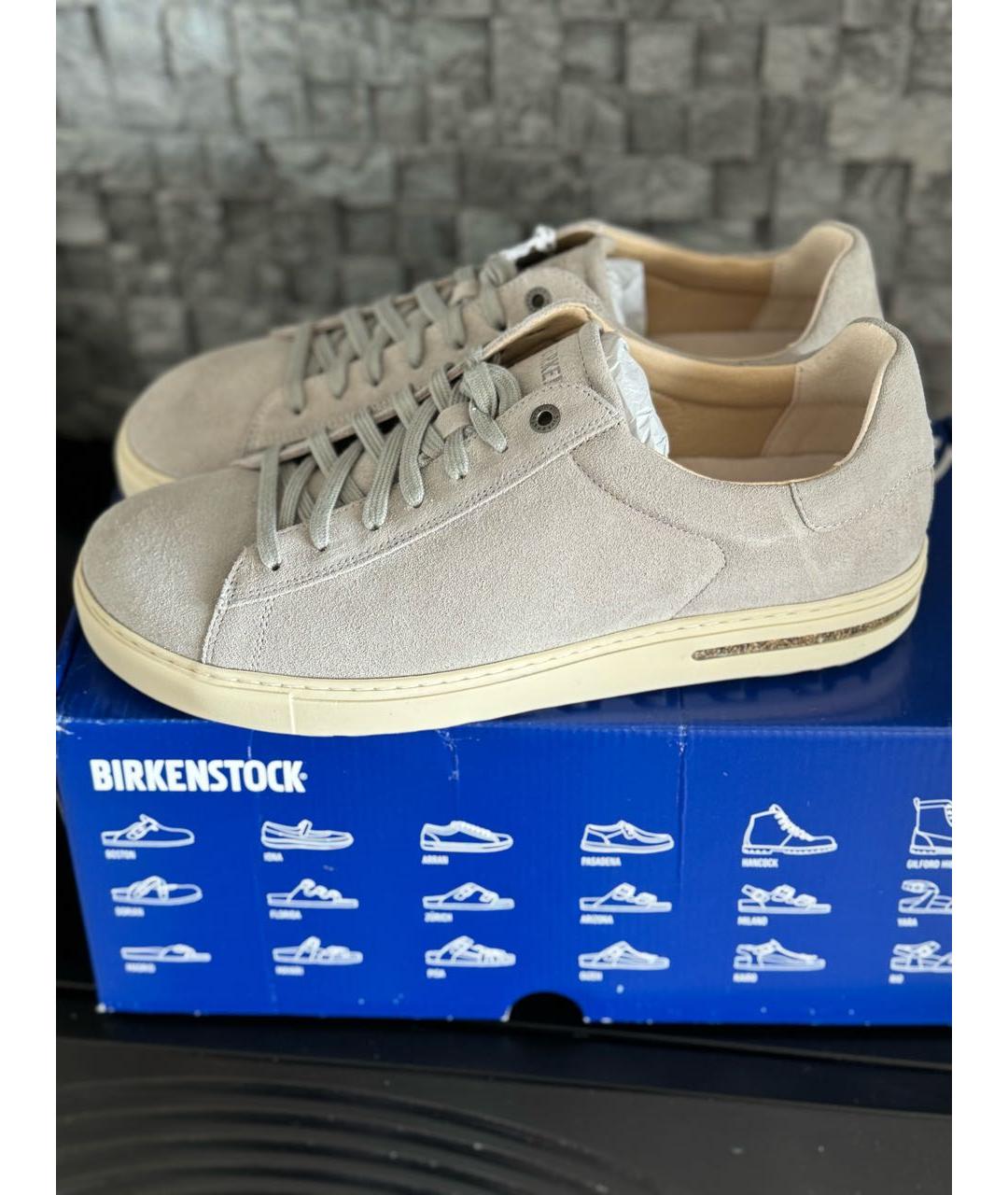 BIRKENSTOCK Бежевые замшевые низкие кроссовки / кеды, фото 9