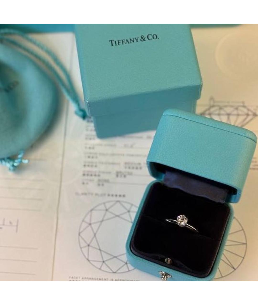 TIFFANY&CO Серебряное платиновое кольцо, фото 3