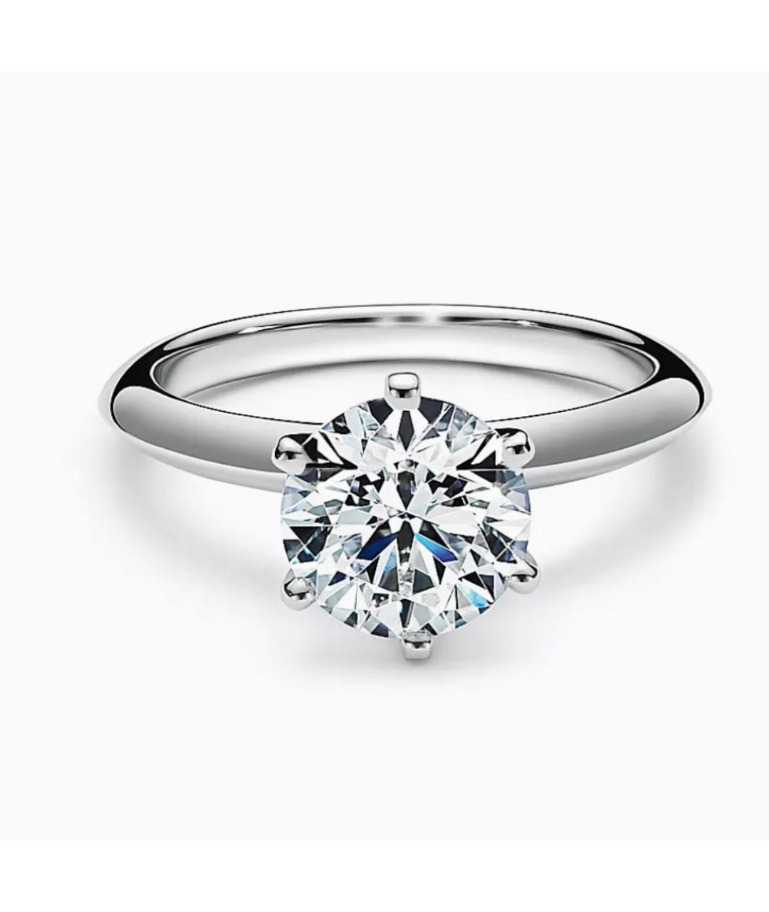 TIFFANY&CO Серебряное платиновое кольцо, фото 5