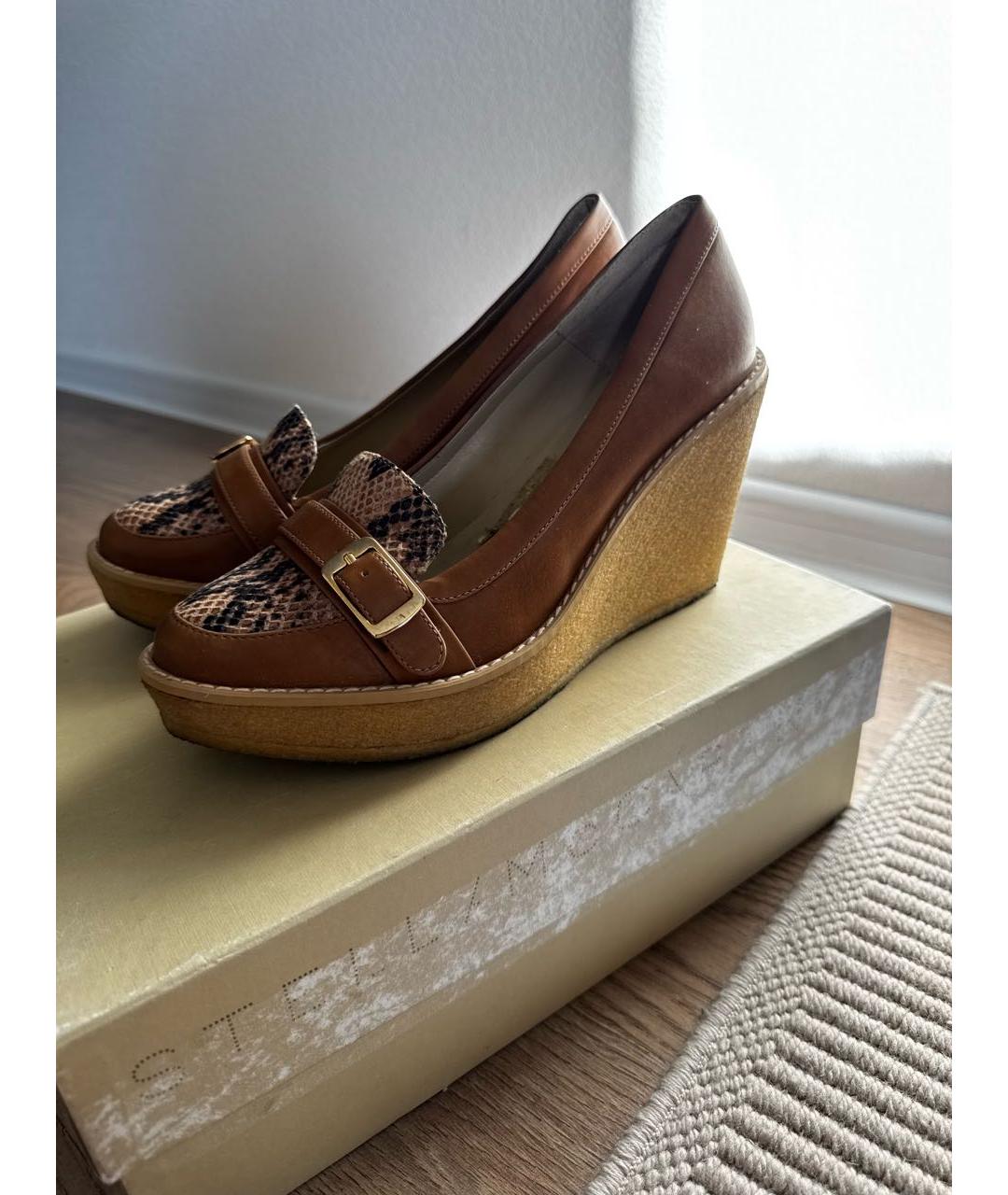 STELLA MCCARTNEY Бежевые туфли из искусственной кожи, фото 5