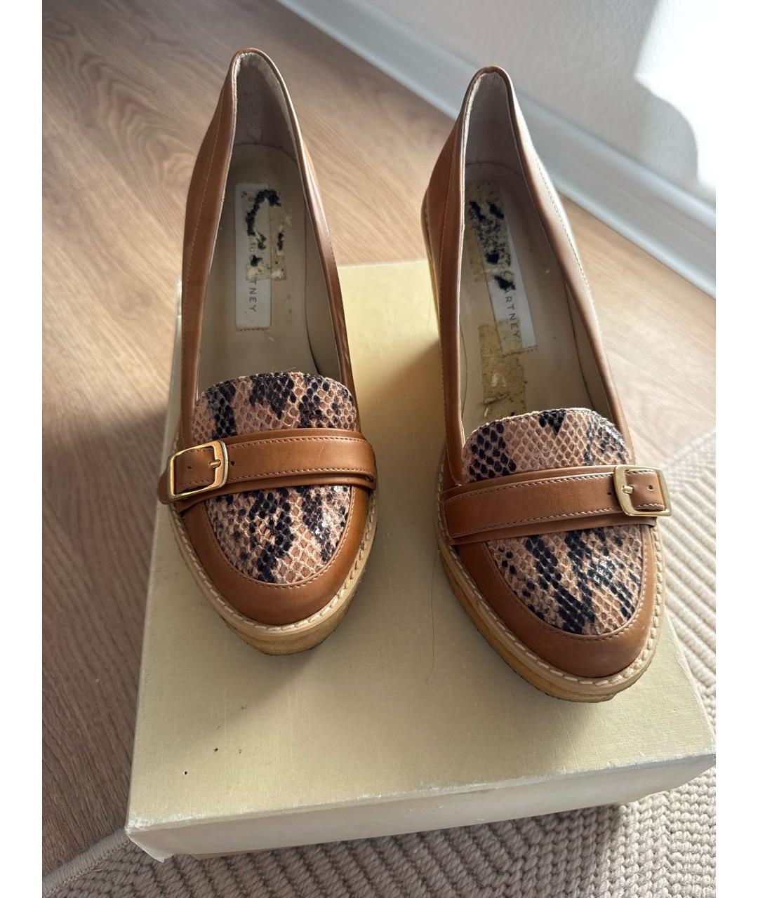 STELLA MCCARTNEY Бежевые туфли из искусственной кожи, фото 2