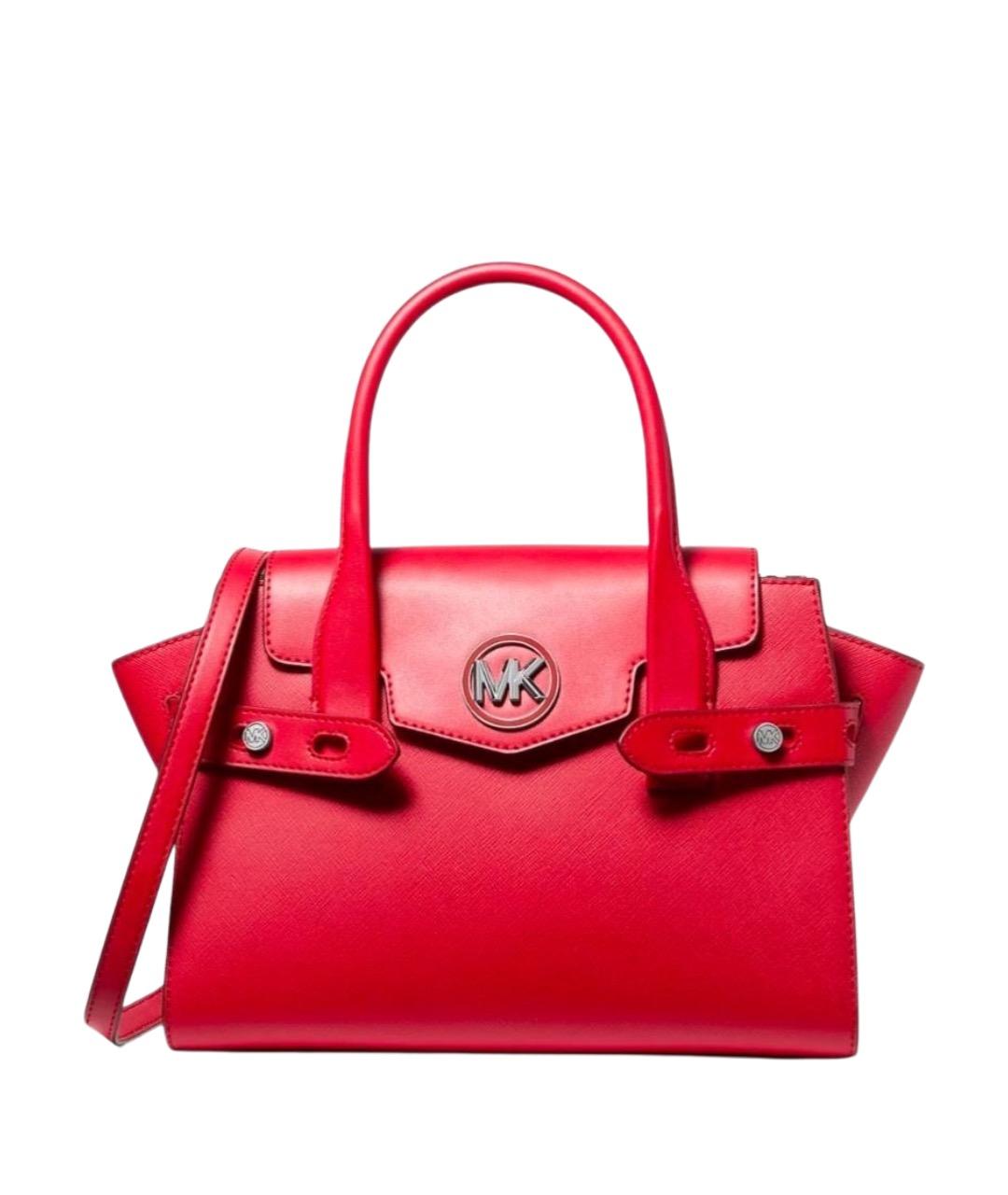 MICHAEL KORS Красная сумка с короткими ручками из искусственной кожи, фото 1