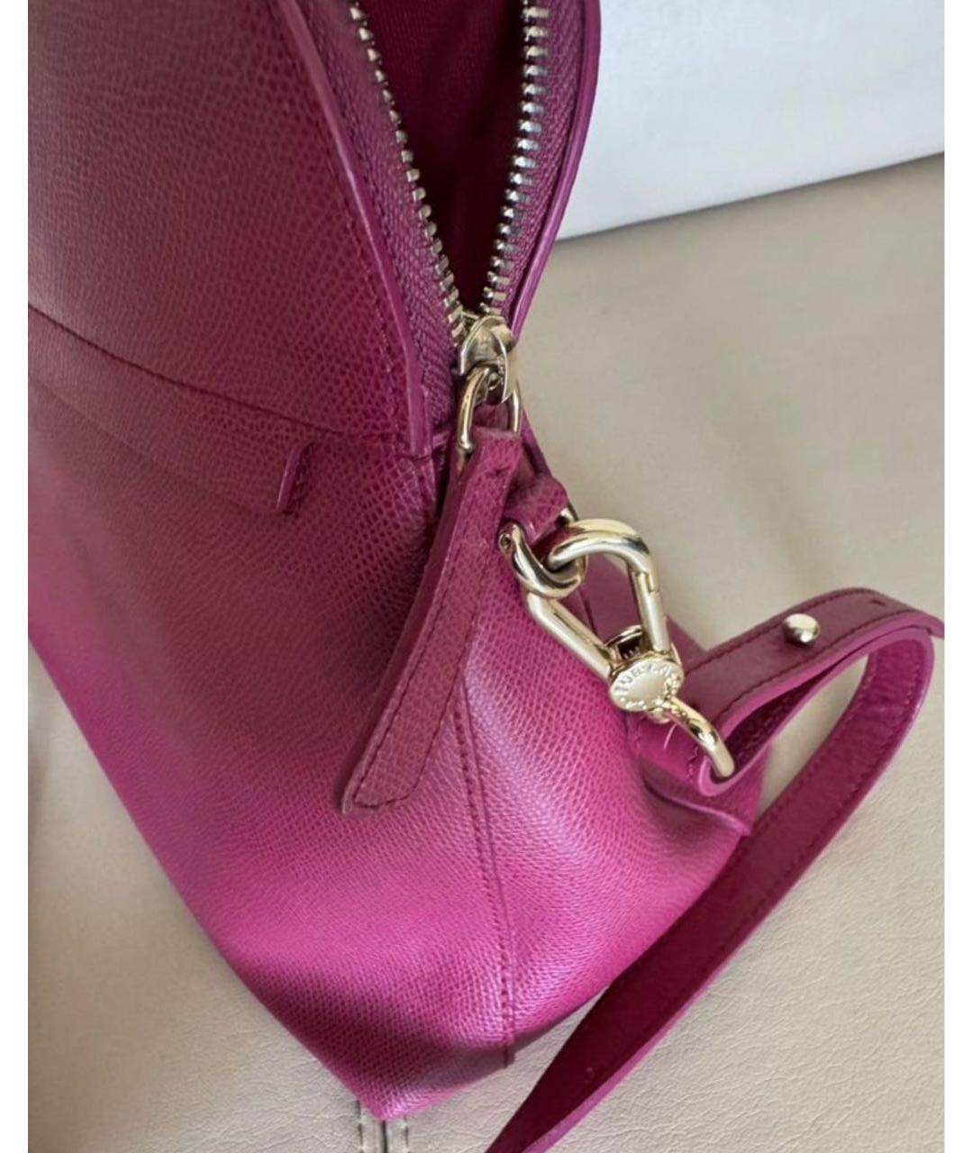 FURLA Фуксия кожаная сумка тоут, фото 3
