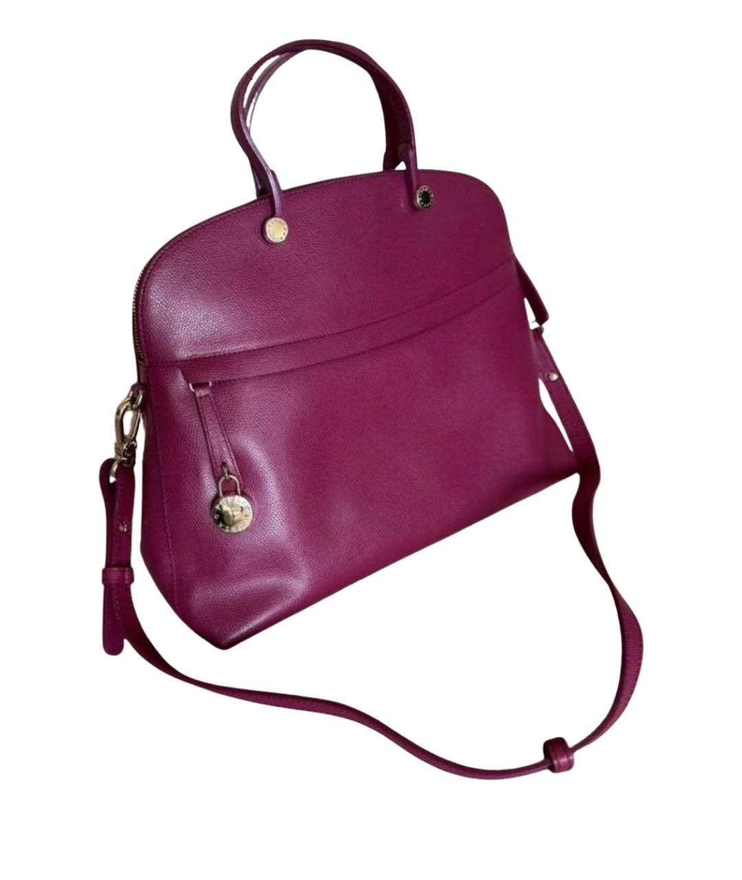 FURLA Фуксия кожаная сумка тоут, фото 1