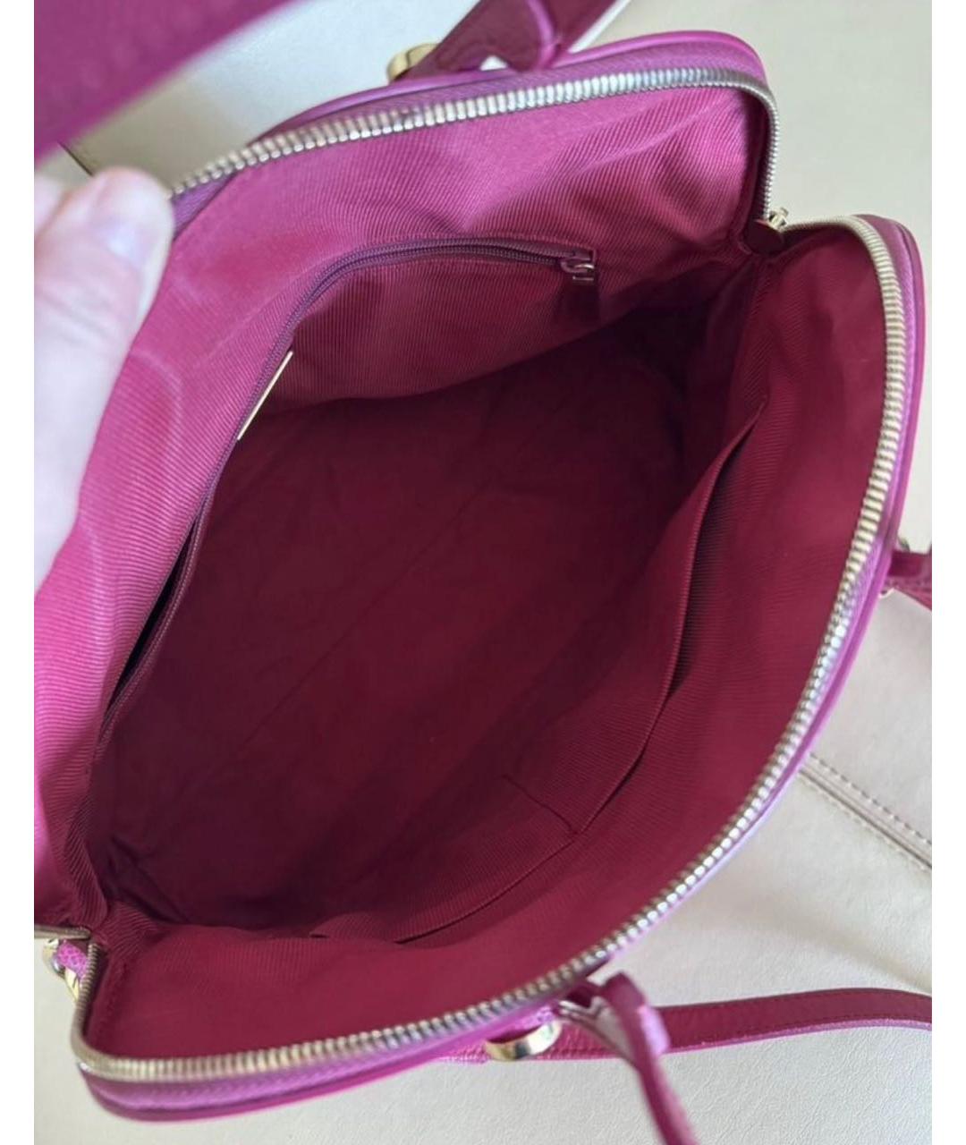 FURLA Фуксия кожаная сумка тоут, фото 2
