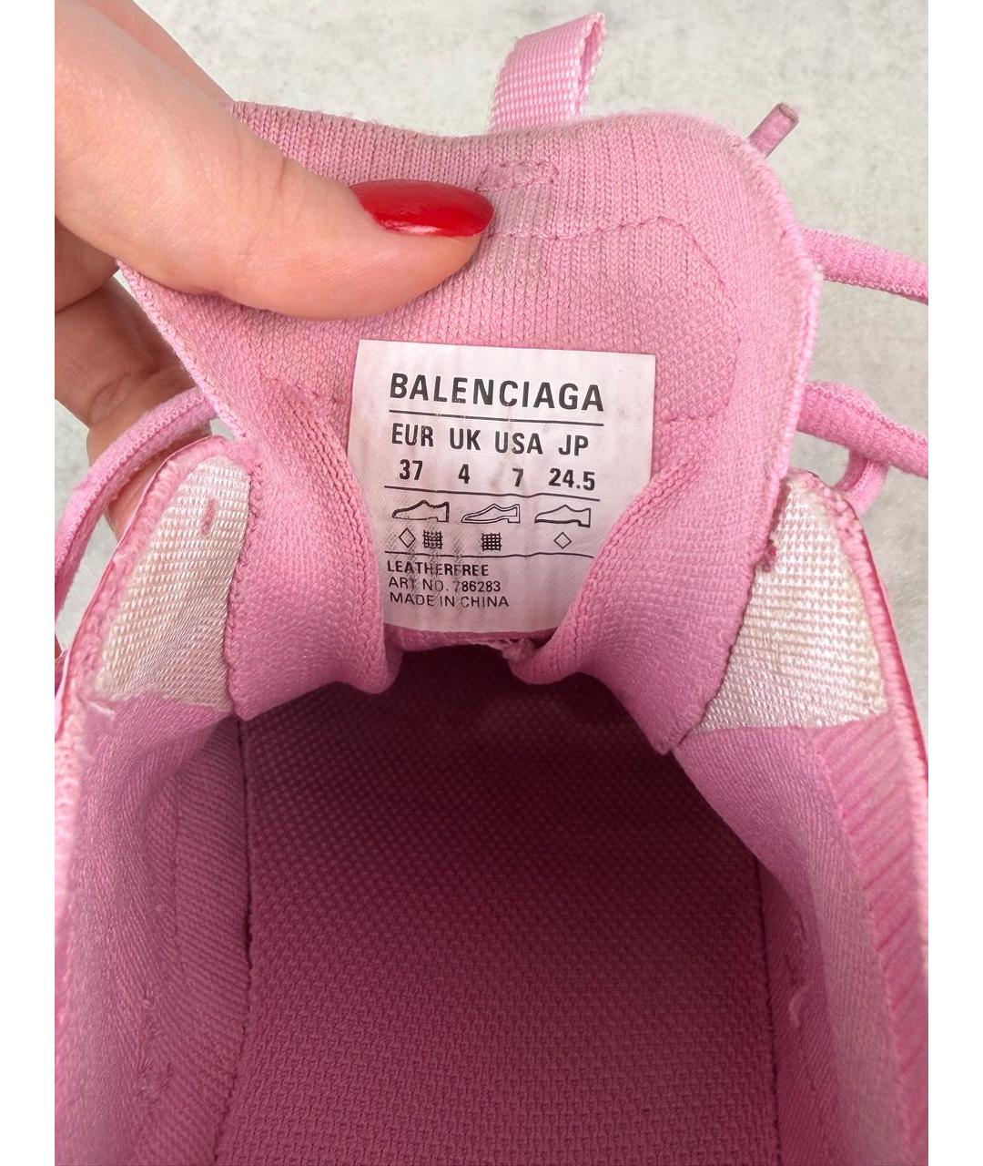 BALENCIAGA Розовые кроссовки, фото 7