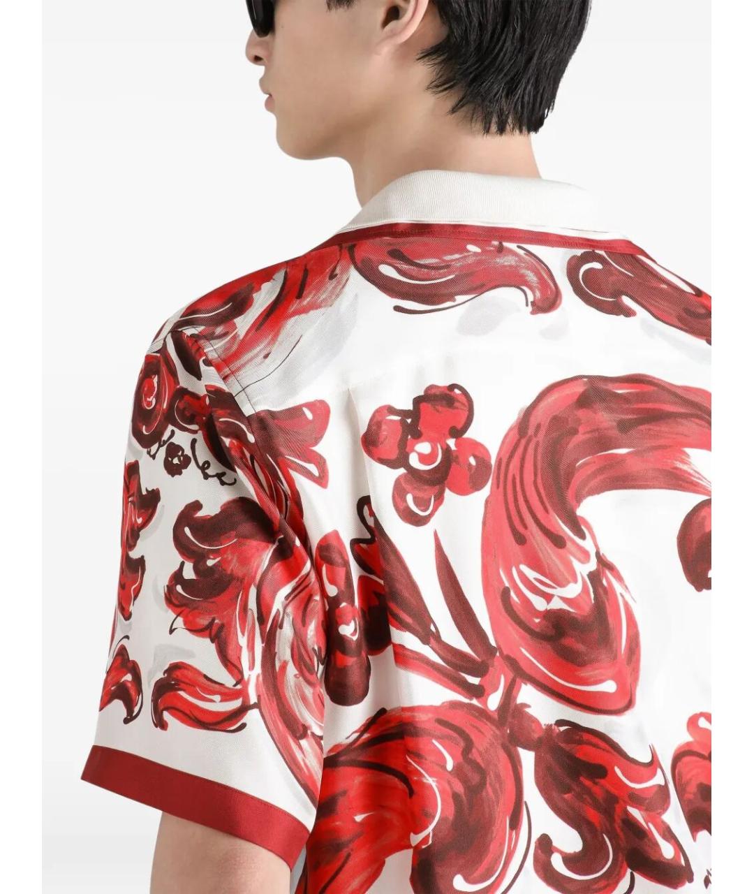 DOLCE&GABBANA Мульти шелковая кэжуал рубашка, фото 3