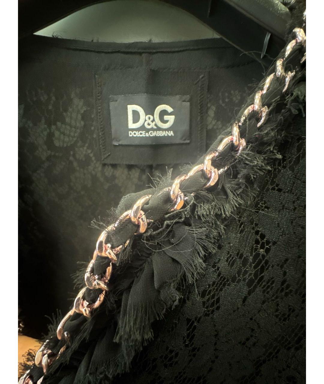 DOLCE&GABBANA Черный вискозный жакет/пиджак, фото 6