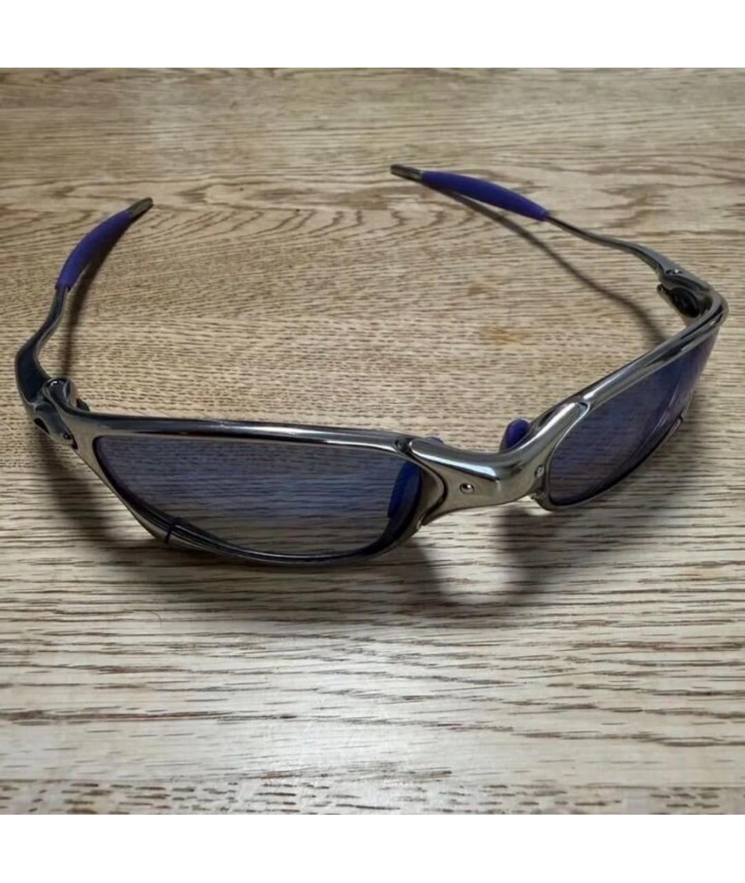 OAKLEY Серебряные металлические солнцезащитные очки, фото 3