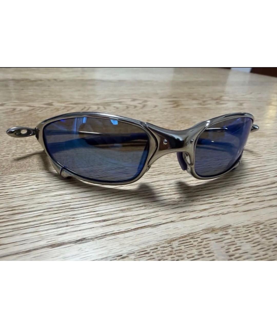 OAKLEY Серебряные металлические солнцезащитные очки, фото 6