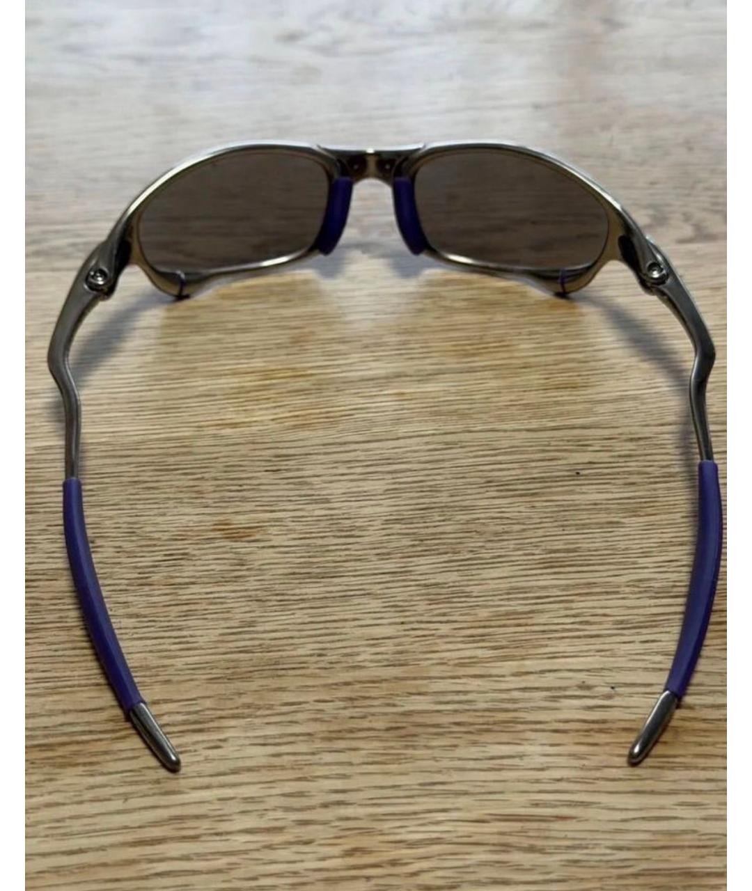 OAKLEY Серебряные металлические солнцезащитные очки, фото 5