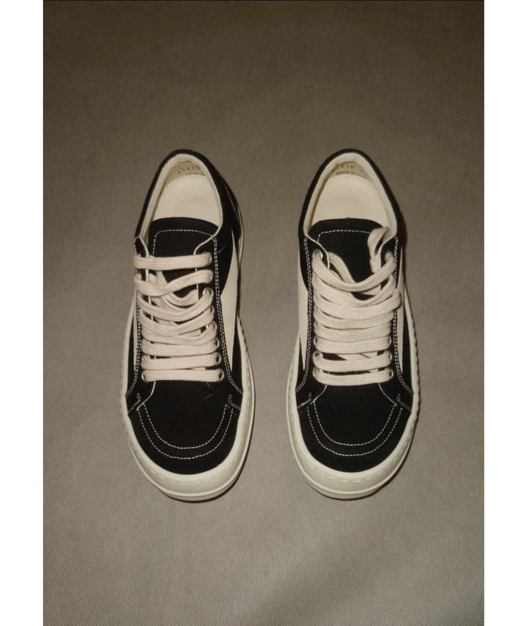 RICK OWENS Черные кеды, фото 5