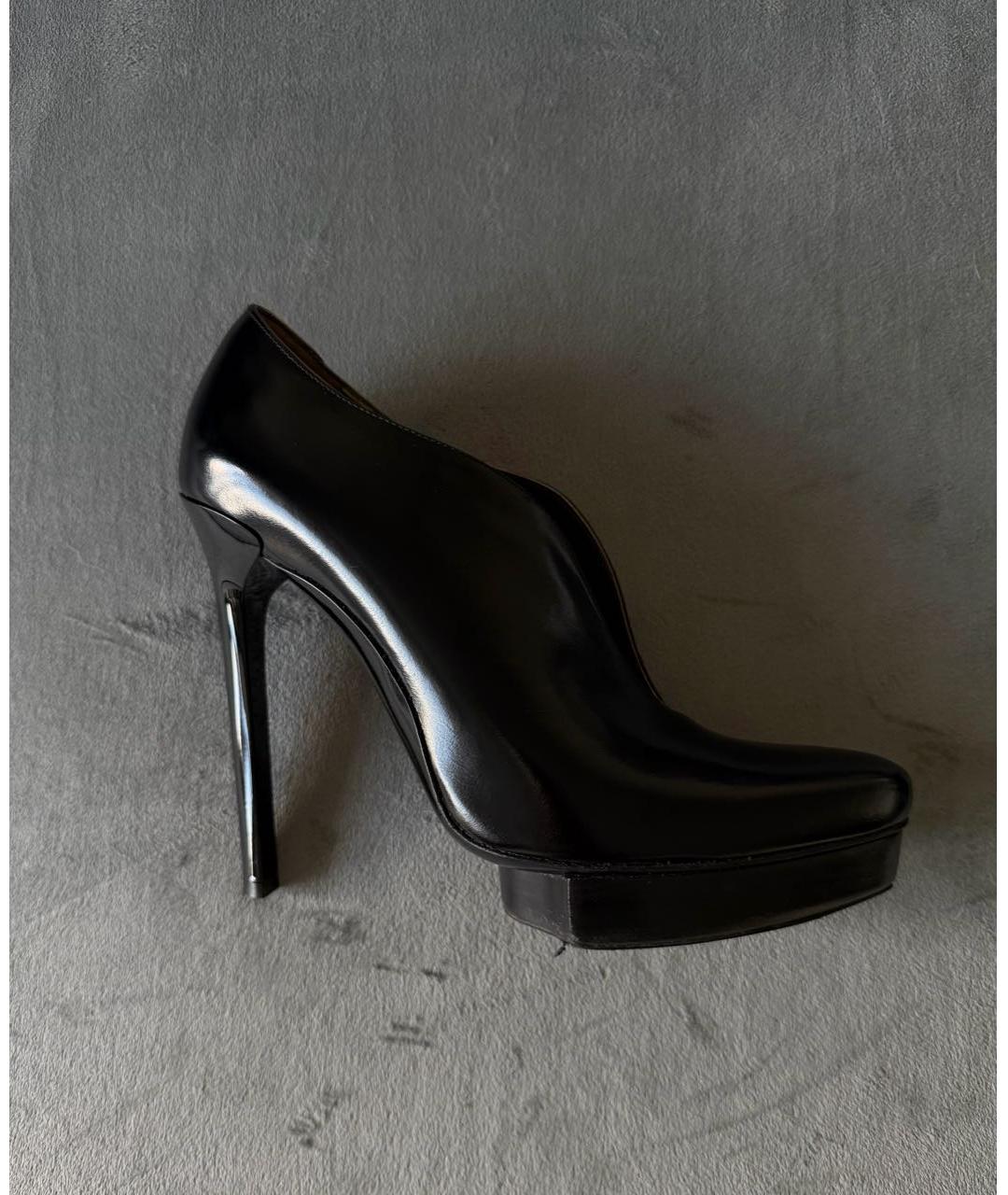 LANVIN Черные кожаные туфли, фото 9